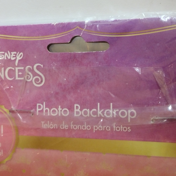 Disney Photo on Backdrop. Package includes 2 ( 8ft x 48in) plastic posters pink - Picture 3 of 3